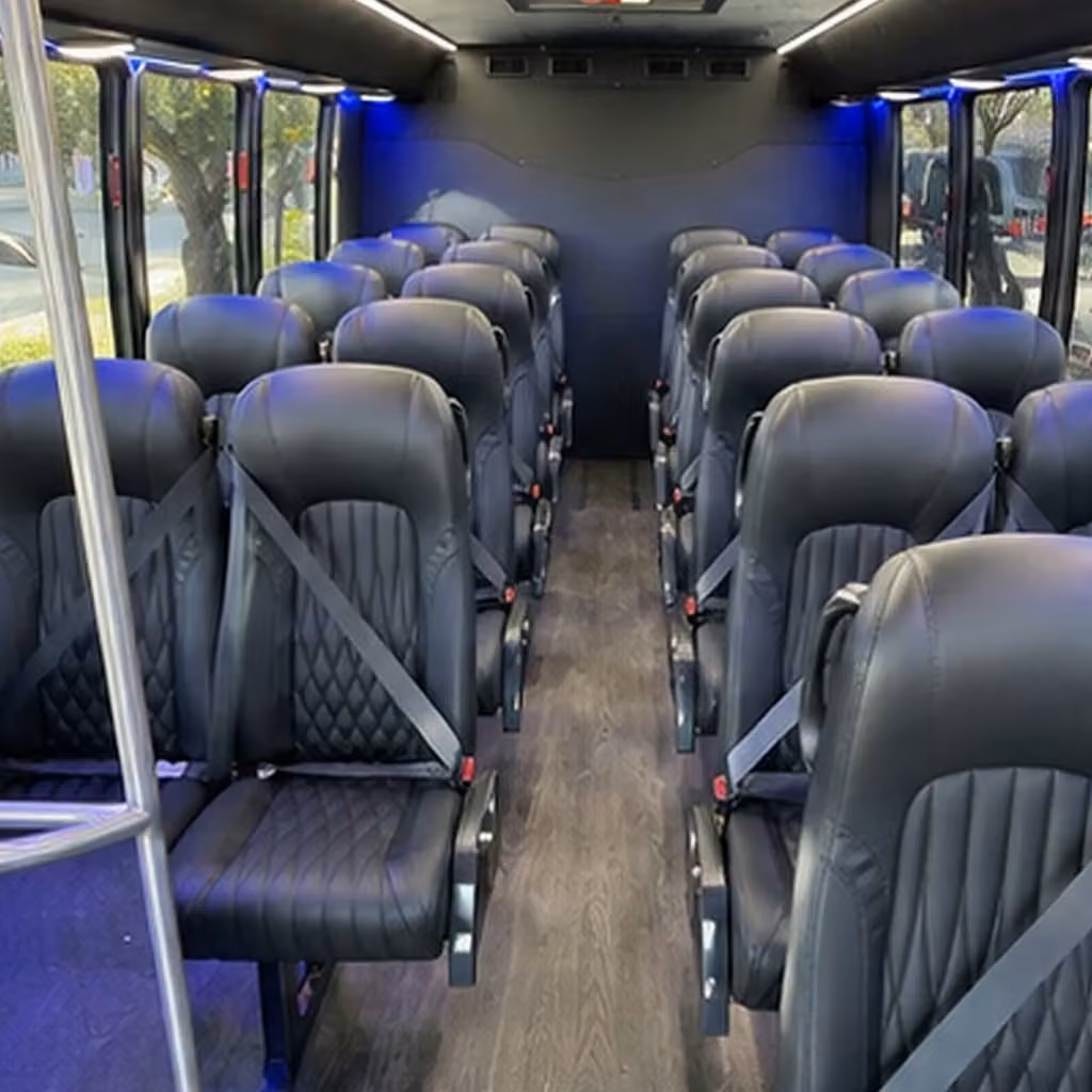 28 passenger minibus interior