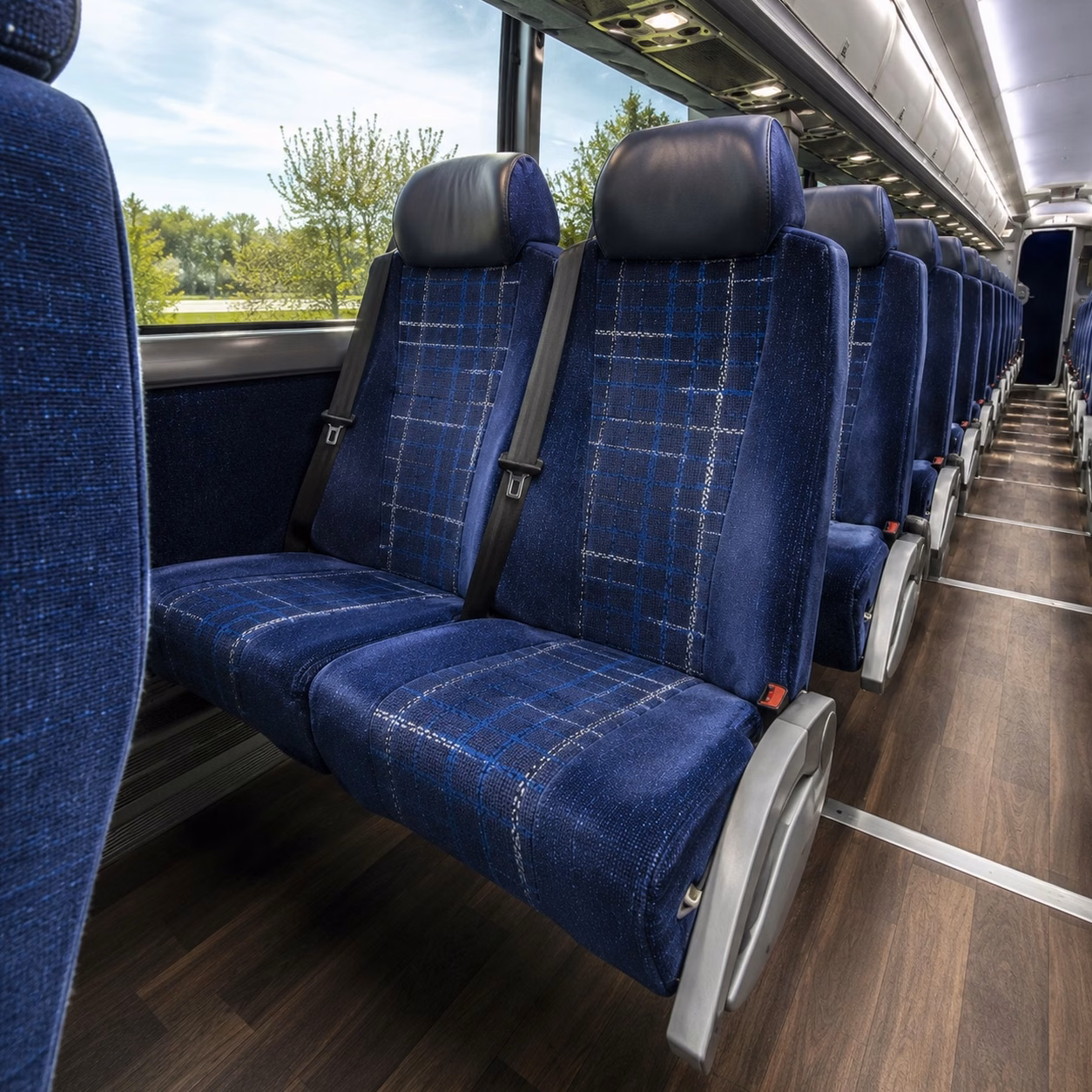 odessa charter bus interior