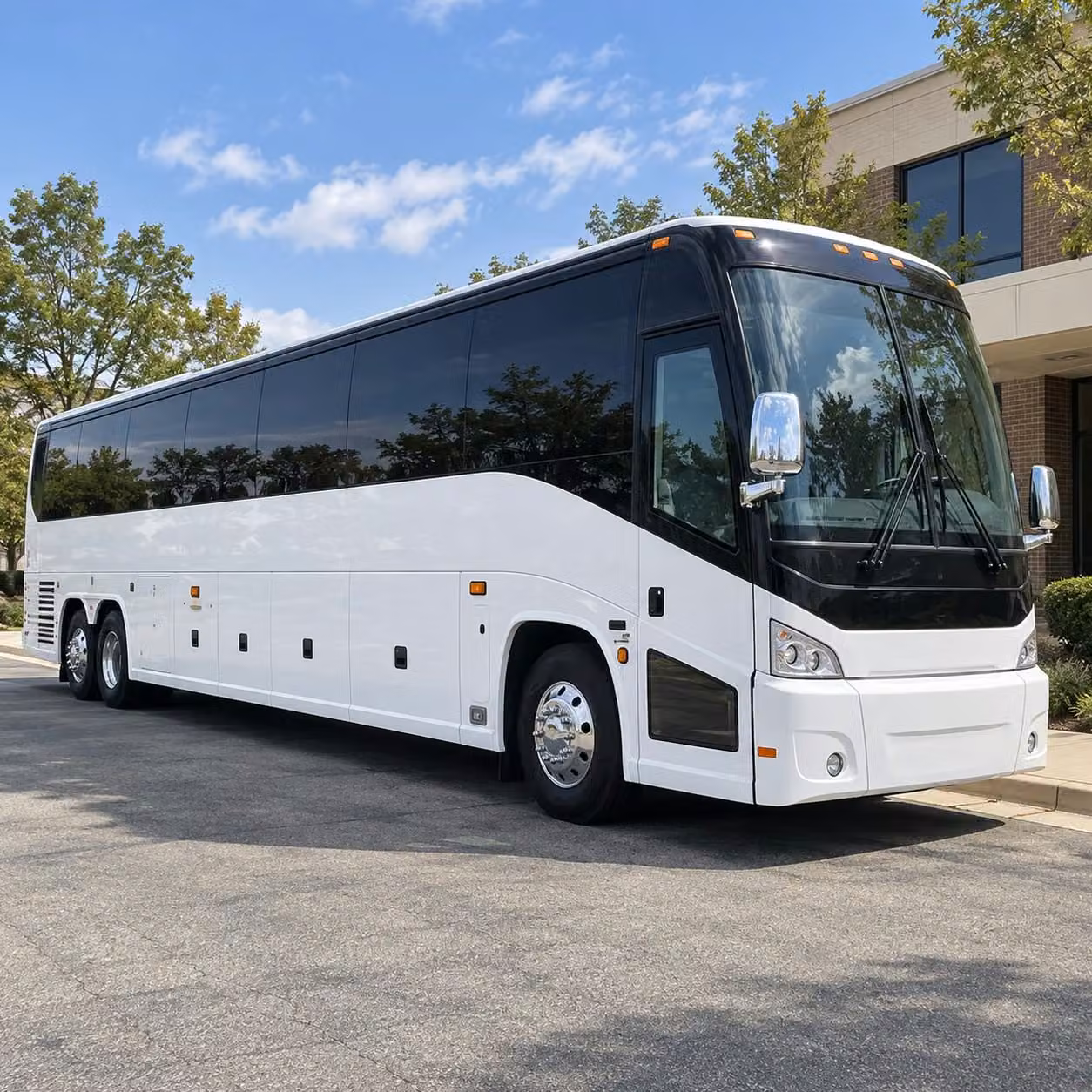 odessa charter bus rental exterior