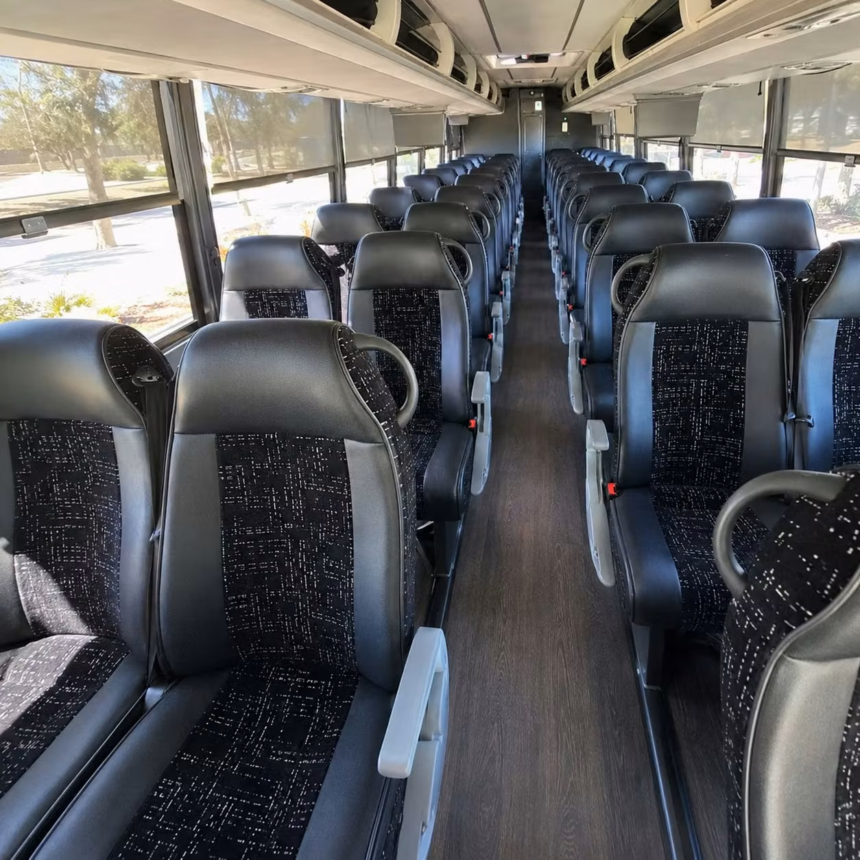 odessa charter bus rental inside