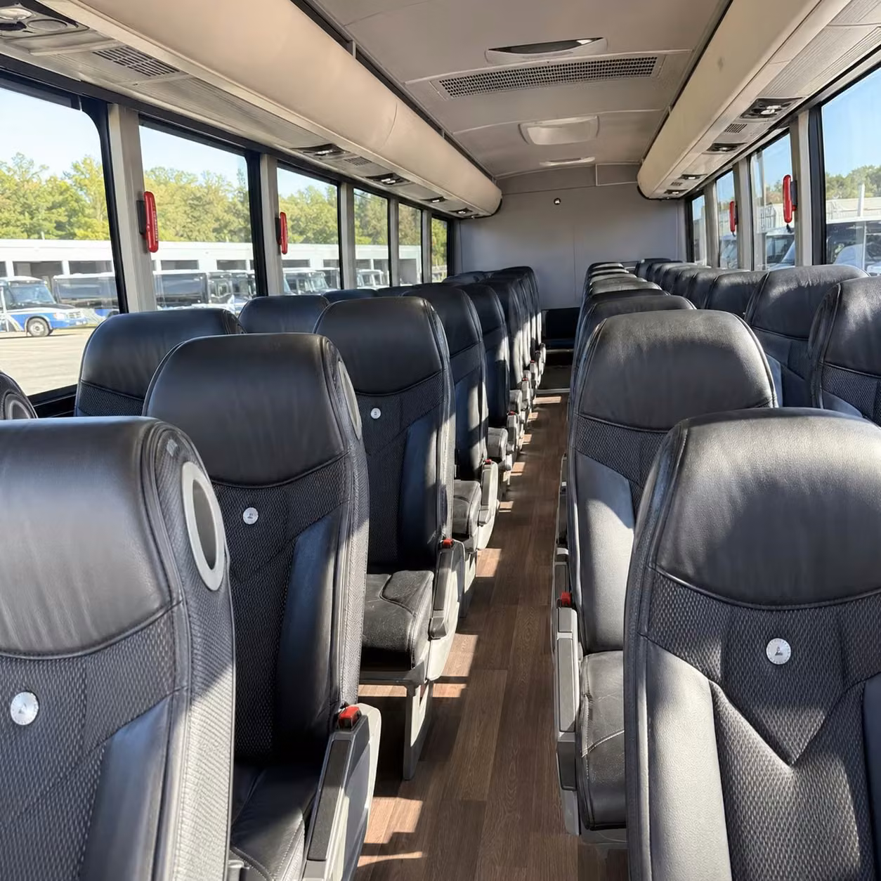 odessa charter bus rental interior
